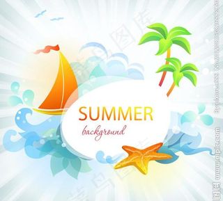 精美夏日卡片图片