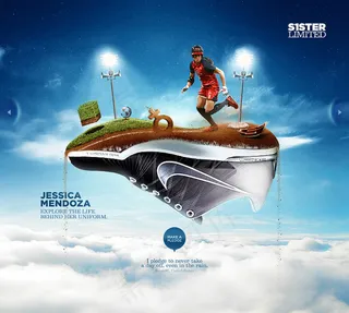 鞋底上的创意广告