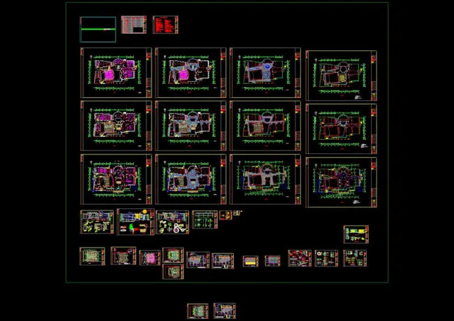 弓长岭施工图cad图纸