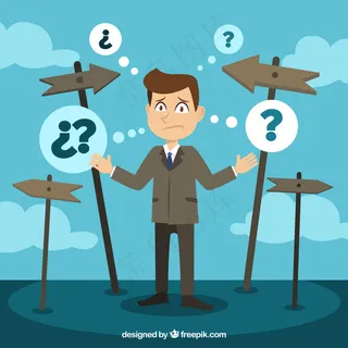 卡通人物扁平化可爱各种职业矢量素材