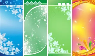 易拉宝展板背景矢量素材