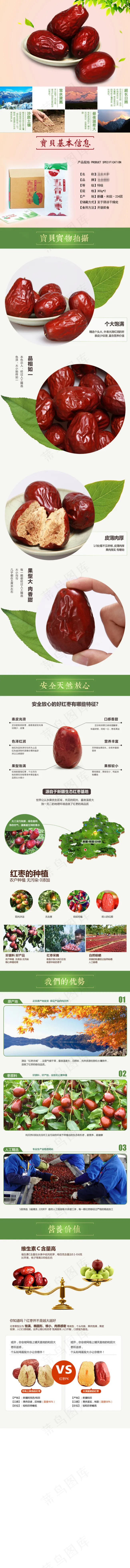 淘宝详情页和田枣宝贝详情页(900X10857(DPI:72))psd模版下载
