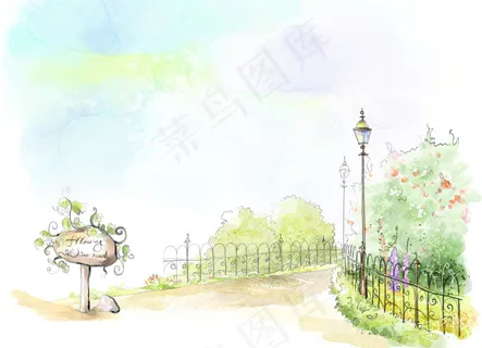 花园里的小路 花园里的小路