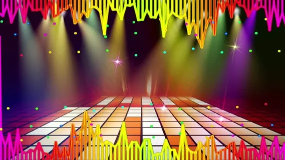 绚丽动感舞台背景视频