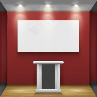 展览展台矢量素材