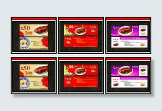 清明节金猪促销代金券设计矢量素材