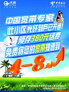 电信宣传海报图片