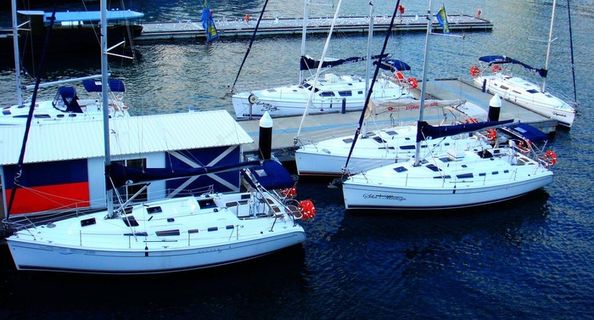 达令港的游船图片