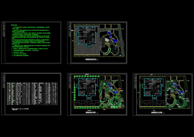 别墅绿化施工图