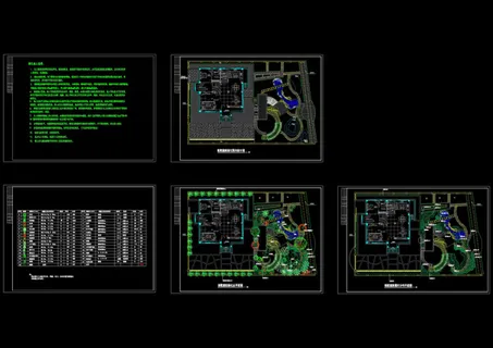 别墅绿化施工图