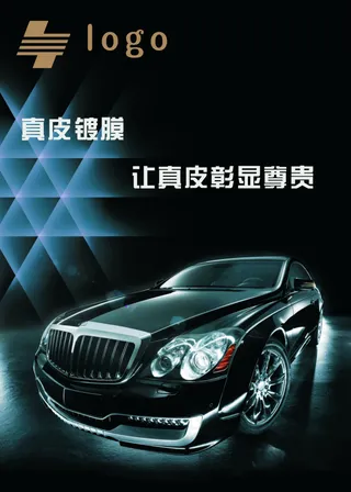真皮镀膜汽车海报