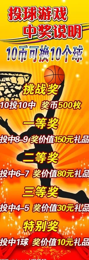 投篮游戏x展架图片