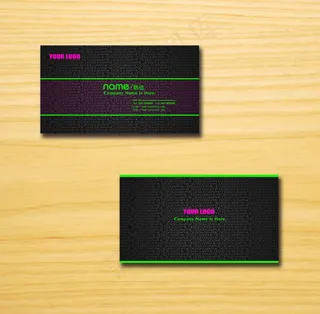 大气标志背景名片