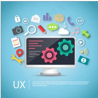 计算机与网站元素图片