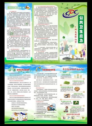 公共应急三折页