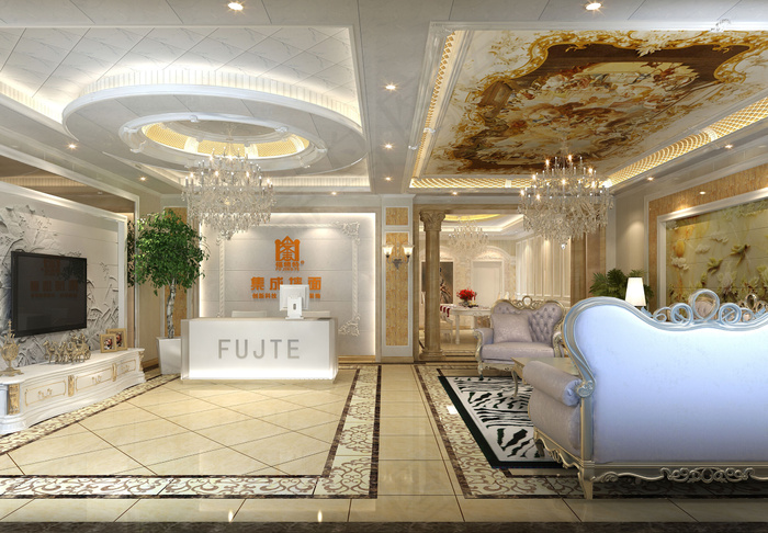 福精特集成墙面店面大厅