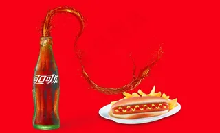 可口可乐平面创意广告图片