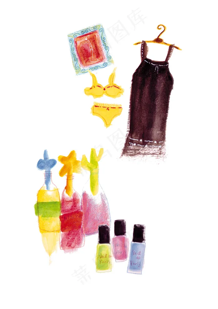 韩式手绘城市生活一角高清100款J...