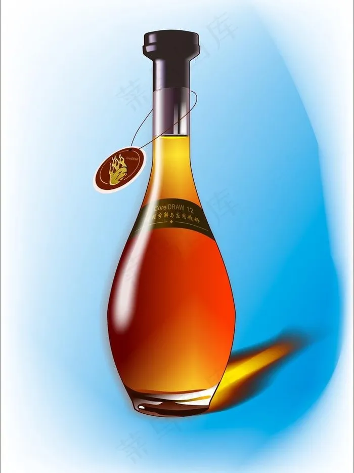 酒瓶图片cdr矢量模版下载