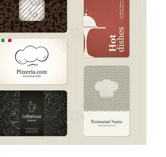 西餐厅名片卡片图片
