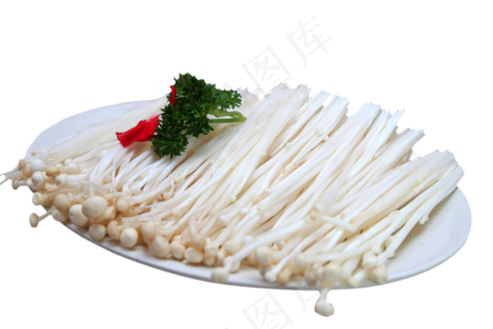 金针菇火锅食材PNG素材