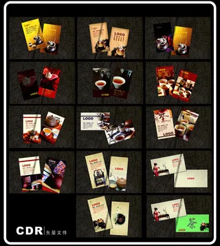 饮料类名片设计矢量素材