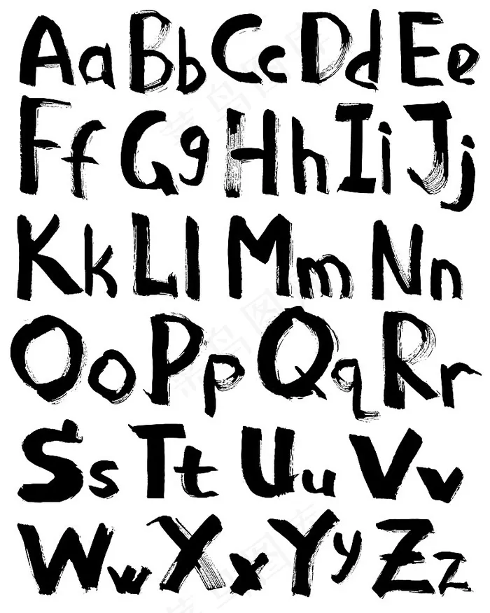 手写字体设计eps,ai矢量模版下载