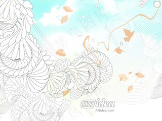 淡雅清新壁纸素材