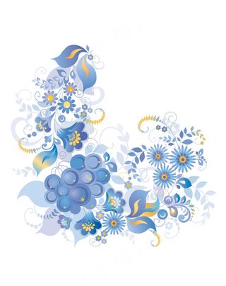 欧美花纹二移门图案