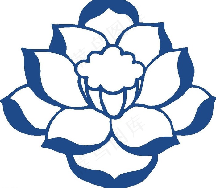 莲花图案图片cdr矢量模版下载