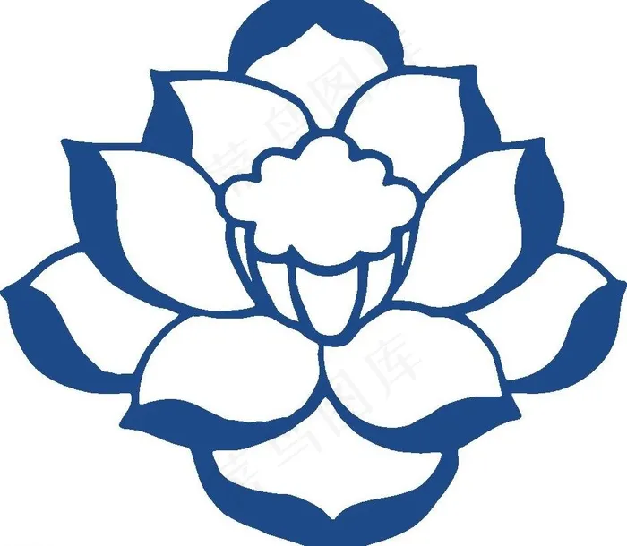 莲花图案图片cdr矢量模版下载
