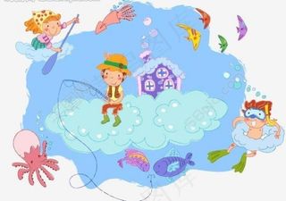 手绘儿童插画图片