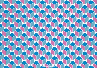 抽象立方体背景矢量