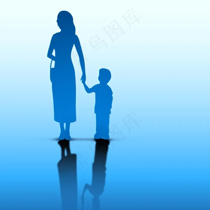 摘要母亲节快乐与剪影eps,ai矢量模版下载