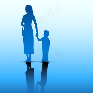 摘要母亲节快乐与剪影