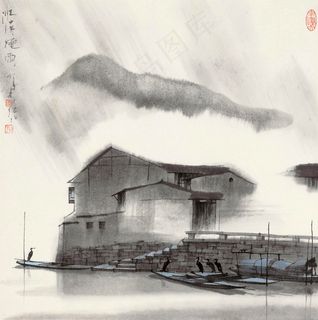 江南烟雨图片