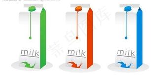 牛奶盒包装图片