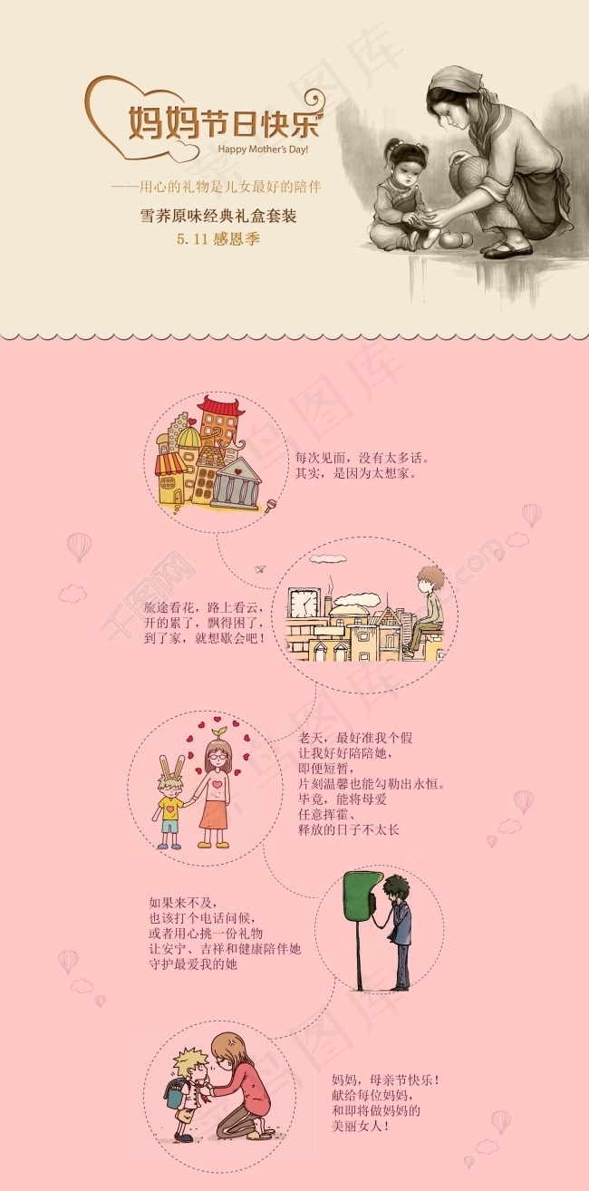 母亲节psd素材psd模版下载