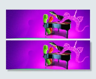 钢琴海报图片