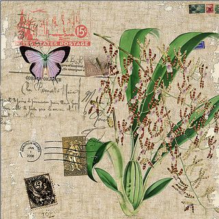 怀旧系列花卉装饰画图片