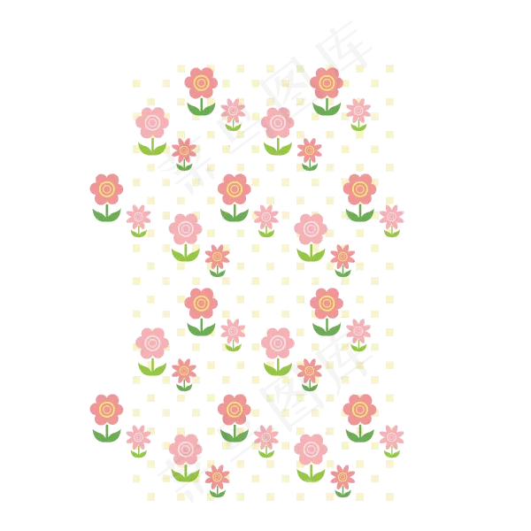 115款卡通手绘小清新花朵绿色小花...(3979X3193)