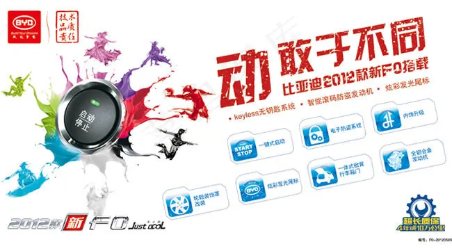 比亚迪汽车海报psd素材