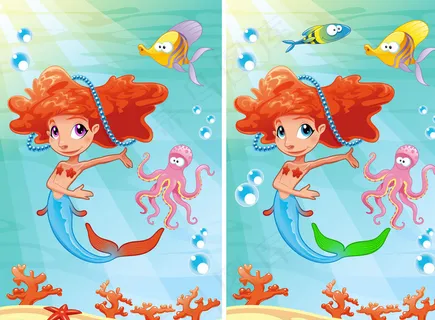 卡通美人鱼图片