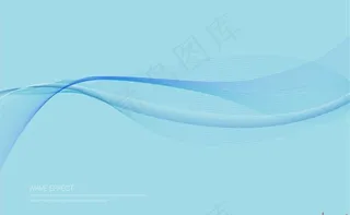 蓝色背景上的曲线