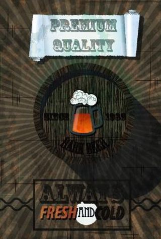 复古的咖啡馆和餐馆菜单03