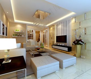 简约现代客厅形式图