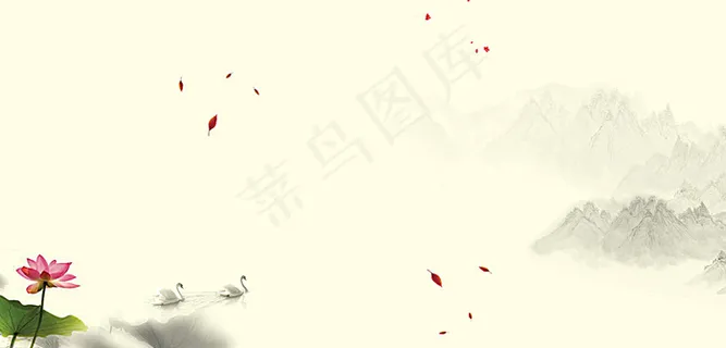 中国风背景 水墨画图片