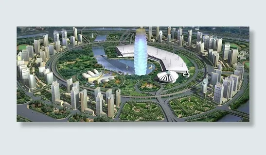 郑州郑东新区cbd鸟瞰图图片