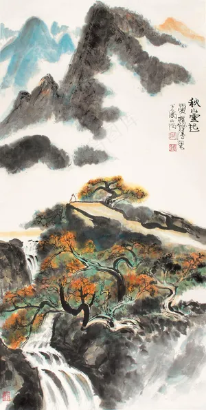 秋山云起图片 秋山云起图片