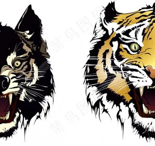 动物图案剪影图片